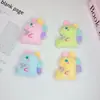 Lindo Felpa Colorido Pequeño Dinosaurio Colgante Dibujo Animado Peluche Juguete Muñeca Broche Mochila Bufanda Accesorio Accesorio Material