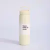 Copo de Elemento Simples Estilo Japonês Transfronteiriço Aço Inoxidável 304 Caneca de Café Alça Tampa Plana Copo de Água Esportivo Portátil