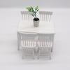Mesa de Comedor Retro China de Madera Maciza, Mesa para el Hogar, Combinación de Mesa y Silla de Comedor para Restaurante, Venta al por Mayor de Mesa y Silla para Hotel