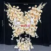 Arco de Mariposa Lunar Cascada Tren Mesa Flores Banquete de Cumpleaños Arreglo Decoración Fila de Flores de Boda Tira Larga Compromiso Arte Floral