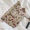 19302 Bolsita de Maquillaje de Pana Vintage Leopardo para Labiales, Monedas, Bolso de Mano Portátil, Equipaje de Mano, Bolsa de Lavado y Almacenamiento para Mujeres
