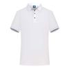 Camiseta POLO de manga corta con solapa de algodón doble mercerizado de 190G ropa de grupo ropa de trabajo business casual cómoda logo imprimible