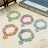 Pulsera Nueva de Cristal y Vidrio con Colgante de Flor y Hoja de Arce, Pulsera de Amistad para Mujer, Joyería Festiva, Venta al por Mayor para Atracciones Turísticas