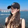 Gorra de Béisbol Nueva Mujer Parasol Protector Solar Sombrero de Copa Dura Hombre Corea del Sur Algodón Puro Letra Bordada Gorra de Primavera Gorra de Mujer