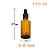 Frasco Dispenser de Óleo Essencial de Alta Qualidade 5ml, Frasco Conta-gotas com Tampa Dourada, Frasco de Vidro para Essência, Sensação Premium, Estilo Conta-gotas
