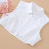 Outono e Inverno Novo Versátil Plus Size Gola Falsa Mulheres Primavera e Outono Gola Redonda Coreana Gola Decorativa Camisa Inverno Colete Camisa