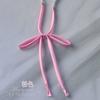 Cuerda de Cuello sin Nudo Color Sólido Camisa de Uniforme Jk Corbata de Lazo Encaje Cuerda Accesorios Correa de Mujer