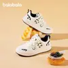 Zapatos Infantiles Balabala Kidsren, Tenis Infantiles Kidsren, Ligeros para Primavera y Otoño, Suela Suave, Zapatos Transpirables y Cómodos, Lindos Tenis Blancos de Caña Baja