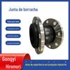 Fabricante Personalizado Flange de Aço Inoxidável 304 Borracha Junta Flexível Pode Ser Dobrado e Arranhado Tubo Esférico Simples Amortecedor de Choque Garganta