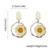 Brincos de Flores Secas e Flores Eternas Estilo Mori Pequeno Fresco Pastoral Moda de Alto Senso Nicho Elegante Atacado