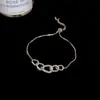 Novo Item Quente de Venda Transfronteiriça: Pulseira Compacta, Delicada, Doce, Redonda, Fashion, Simples, Fresca, Elegante, Criativa, Versátil, de Luxo Leve