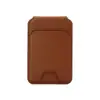 Porta-Cartões Magnético Magsafe Porta-Cartões para Celular Suporte Dobrável Porta-Cartões Slot para Vários Cartões Porta-Cartões Multifuncional de Couro PU
