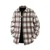 Camisa Xadrez Estilo Hong Kong Masculina Manga Longa 2025 Nova Primavera & Outono Juvenil Camisa Interna Jaqueta para Meninos