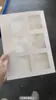 Livro de Amostras de Tecido, Cartão de Amostra Cortada de Tecido, Amostra de Claraboia, Cartão de Cores de Acessórios, Livro de Amostras, Caixa de Clipe Xadrez
