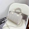 Bolso de Almohada Retro de Gran Capacidad Transfronterizo 2024 Bolso de Hombro Texturizado de Moda Casual Tejido Bolso Cruzado Trendy