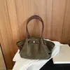 Bolsa tote de camurça casual e elegante, novo modelo de inverno 2026, alto valor estético, bolsa de ombro simples para mulheres