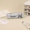 Estuche de lápices de panda de dibujos animados, bolsa de lápices para estudiantes de gran capacidad, linda bolsa de almacenamiento de papelería para niños y niñas, estudiantes de primaria y secundaria, al por mayor