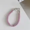 Outono e Inverno Pelúcia Xadrez Multicor Alça de Pulso Nova Capa de Celular Cordão Bolsa Curta de Celebridade da Internet Corrente para Pendurar Câmera