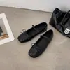 Mocasines de Suela Blanda Zapatos Planos de Ballet Zapatos Planos con Lazo Moda para Mujer Mary Janes de Punta Cuadrada Estilo Nuevo 2026