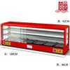 Gabinete Calefactor de Temperatura Constante Comercial Kouxi Caja Calentadora y de Aislamiento de Alimentos Vitrina de Exhibición de Tartaletas de Huevo de Escritorio Vitrina de Exhibición de Hamburguesas y Churros