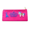 Bolsa de Lápices de Lona con Cremallera de Dibujos Animados Creativos e Inspiradores Bolsa de Tote para Estudiantes Caja de Papelería Simple Regalo para el Día del Niño Bolsa de Lápices