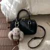 Bolso de Mano para Mujer 2025 Otoño e Invierno Nuevo Bolso Cruzado Ropa de Trabajo Versátil de Gama Alta Retro Bolso Boston Almohada