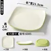 Platos de vajilla de melamina para restaurantes de comida rápida comerciales, platos cuadrados de dos colores, platos de comida rápida de arroz con pata de cerdo, platos de tazón de arroz para restaurantes