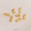 Color Fuerte Vietnamita Conservación del Color Oro Arena Buena Suerte Loto Loto Alegría de Dos Generaciones Cacahuete Calabaza Colgante Colgante de Joyería DIY