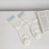 Calcetines finos de verano de seda de vidrio transparente hasta la pantorrilla para mujer, calcetines japoneses transpirables de cristal, calcetines de malla de color caramelo para mujer