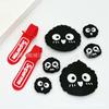 Charms para Sapato Crocs Desenho Animado Raio Grafite Urso Preto Acessórios Acessórios para Chinelo DIY Charms de Sapato Removíveis Atacado do Fabricante