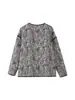 Venta al por mayor transfronteriza de ropa nueva para mujer de otoño/invierno: Estilo europeo y americano, a la moda, versátiles, corte holgado, chaquetas de algodón con estampado de leopardo