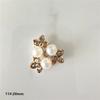 Materiais Artesanais DIY Ornamentos Redondos em Forma de Coração de Pérola Flor Rosa Camélia Acessórios de Material de Resina Atacado em Estoque