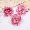 Simulação Flor de Peônia Queimada Acessórios de Cabelo Hanfu Material diy Flor Feita à Mão Material da Caixa de Flores Flor para Caminho de Casamento