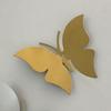 Aço inoxidável tridimensional borboleta pendente decoração da janela pendente pingente pode ser colado wearable corda ar beleza decoração cena