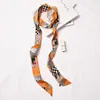 Estilo chic pañuelo pequeño para mujer primavera y otoño Corea del Sur fino estrecho largo bufanda de verano cinturón cinta bolsa cinta decorativa