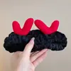 Nuevo pasador de pelo alto peculiar 2026, diadema de maquillaje estilo coreano otoño/invierno, diadema divertida de felpa, accesorio versátil para el cabello para mujeres