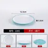 Platos de melamina, grado comercial, dos tonos, redondos, para buffets de hotel, platillos de hot pot para restaurantes y como platos planos; vajilla con aspecto de porcelana