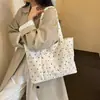 2026 Nova Bolsa Tote de Grande Capacidade para Mulheres para o Trabalho Simples de Bolinhas Bolsa de Ombro Leve Versátil Elegante Estilo Coreano
