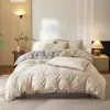 Colcha de Verano de Algodón con Encaje Fresca y Sencilla Estilo Coreano, Colcha de Aire Acondicionado, Colcha Ligera para Habitaciones con Aire Acondicionado en Verano, Lavable a Máquina