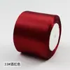 Cinta de Color Sólido de 8 cm Cinta de Satén Cinta de Colores para Empaque de Cajas de Regalo Lazo de Cinta Cinta para Ramo de Flores Cinta para Decoración de Pasteles Estilo Japonés y Coreano