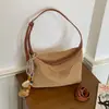 Bolsa de Dumpling de Palha Trançada de Alto Padrão Transfronteiriça, Novo Estilo Verão 2026, Bolsa de Ombro da Moda para o Dia a Dia, Bolsa Transversal de Palha Trançada