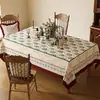Toalha de Mesa Estilo Americano 2026 Novo Modelo Luxo Leve High-End Jantar Mesa Tapete À Prova de Óleo À Prova d'Água Resistente ao Calor Sala de Estar Mesa de Centro Pano