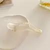 Pinza de Pelo Transparente Mate para Recogido Pinza Tiburón Pinza para el Trasero de la Cabeza Celebridad de Internet Estilo Coreano Temperamento Simple Tamaño Grande Pinza de Pico de Pato