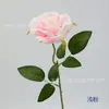Rosa Hugo Galho Único Artificial Impresso em 3D Rosa de Canto Cor Gradiente Rosa Casamento Natal Sala de Jantar Bar Café Decoração