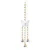 Colgante Decorativo de Cristal con Forma de Mariposa Hueca Plateada Atrapasoles Colgante de Cuentas de Cristal para Puerta y Ventana