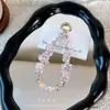 Colgante de cadena para teléfono con cuentas de cristal y campanita, accesorio para la muñeca, cadena corta anti-pérdida para teléfono, accesorio para bolso, pequeño regalo