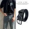Cinturón de Cuero Nuevo para Hombre, Estilo Hong Kong, Moderno, Sencillo, Adecuado para Estudiantes y Jóvenes, Versátil, Casual, Único, Cinturón Ancho Ys