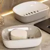 Saboneteira de Camada Dupla Estilo Japonês Ralo para Pia de Banheiro Saboneteira Grande Rack para Armazenamento de Sabonetes Escorredor de Camada Dupla