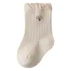 Calcetines Cortos para Bebé 2026 Primavera y Otoño Algodón Peinado Calcetines para Bebé de Otoño e Invierno Recién Nacido Corte Holgado No Aprietan Calcetines para Niños