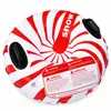 Venta Directa de Fábrica Material de PVC Rayas Rojas y Blancas con Asa Anillo Inflable para Esquiar al Aire Libre